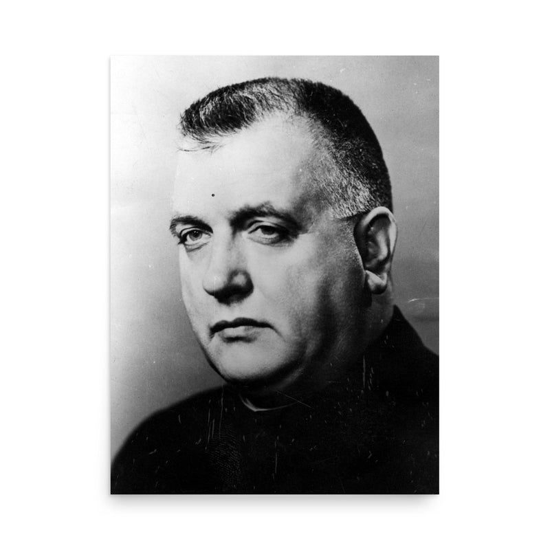 Jozef Tiso poster on a plain backdrop in size 18