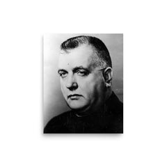 Jozef Tiso poster on a plain backdrop in size 8"x10".