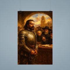 Juan de Oñate trial scene rejected poster 9