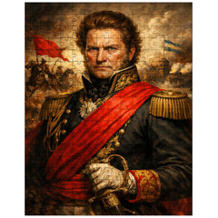 Juan Manuel de Rosas in crimson federalist sash jigsaw puzzle