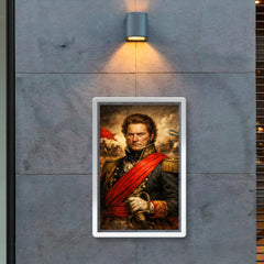 Juan Manuel de Rosas in crimson federalist sash poster 2