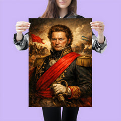 Juan Manuel de Rosas in crimson federalist sash poster 3