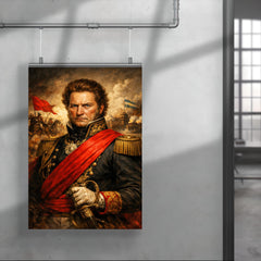 Juan Manuel de Rosas in crimson federalist sash poster 4