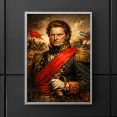 Juan Manuel de Rosas in crimson federalist sash poster 5