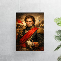 Juan Manuel de Rosas in crimson federalist sash poster 7