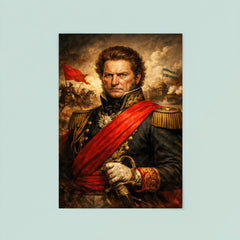 Juan Manuel de Rosas in crimson federalist sash poster 8