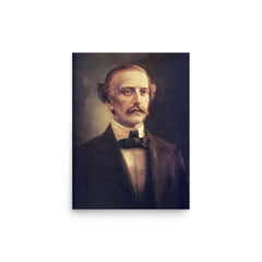 Juan Pablo Duarte poster on a plain backdrop in size 12"x16".