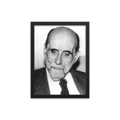 Juan Ramon Jimenez framed print on a plain backdrop in size 12"x16".