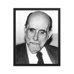 Juan Ramon Jimenez framed print on a plain backdrop in size 16"x20".