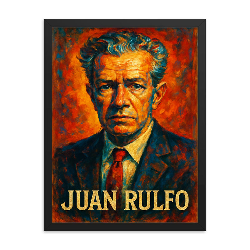 Juan Rolfo framed print on a plain backdrop in size 18