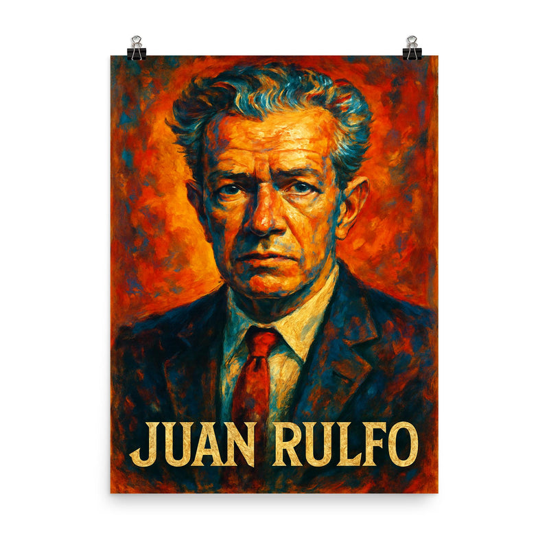Juan Rolfo poster on a plain backdrop in size 8
