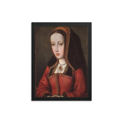 Juana la Loca framed print on a plain backdrop in size 12"x16".