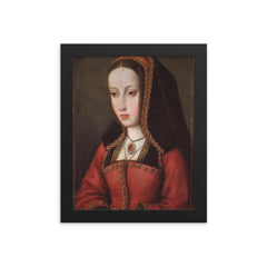 Juana la Loca framed print on a plain backdrop in size 8"x10".