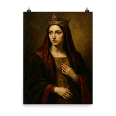 Juana la Loca poster on a plain backdrop in size 8"x10".