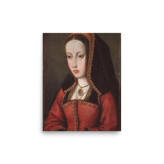 Juana la Loca poster on a plain backdrop in size 8"x10".