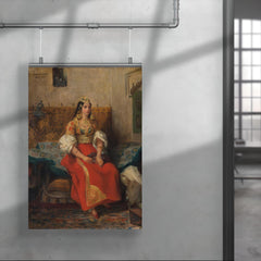 Juive de Tanger en Costume d'Apparat by Eugène Delacroix, 1835 poster 4