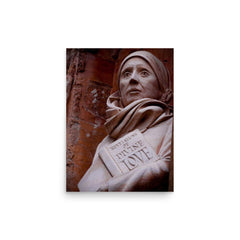 Julian of Norwich poster on a plain backdrop in size 12"x16".