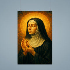 Julian of Norwich receiving the hazelnut vision poster 9
