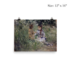 Julie with Pasie in the Garden at Bougival by Berthe Morisot poster 3