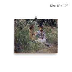 Julie with Pasie in the Garden at Bougival by Berthe Morisot poster 4