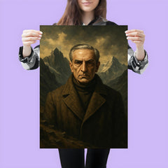 Julius Evola mountain austerity portrait poster 3