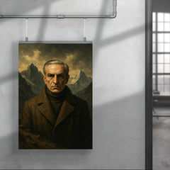 Julius Evola mountain austerity portrait poster 4