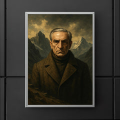 Julius Evola mountain austerity portrait poster 5