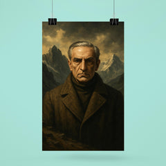 Julius Evola mountain austerity portrait poster 6