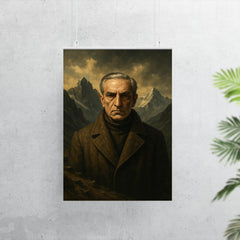 Julius Evola mountain austerity portrait poster 7