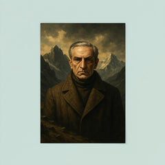 Julius Evola mountain austerity portrait poster 8