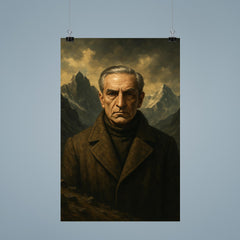 Julius Evola mountain austerity portrait poster 9