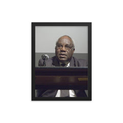 Julius L Chambers framed print on a plain backdrop in size 12"x16".