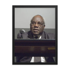 Julius L Chambers framed print on a plain backdrop in size 18"x24".