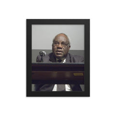 Julius L Chambers framed print on a plain backdrop in size 8"x10".