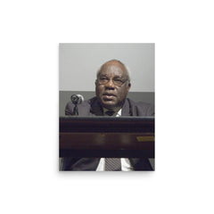 Julius L Chambers poster on a plain backdrop in size 12"x16".