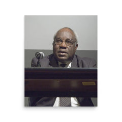 Julius L Chambers poster on a plain backdrop in size 16"x20".