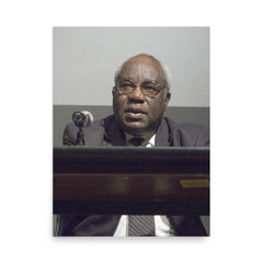 Julius L Chambers poster on a plain backdrop in size 18"x24".
