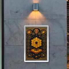 JWST deep field rendered as cosmic iconostasis poster 2