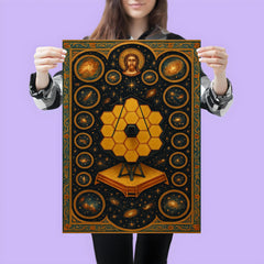 JWST deep field rendered as cosmic iconostasis poster 3