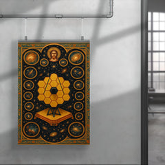 JWST deep field rendered as cosmic iconostasis poster 4