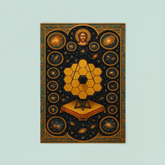 JWST deep field rendered as cosmic iconostasis poster 8