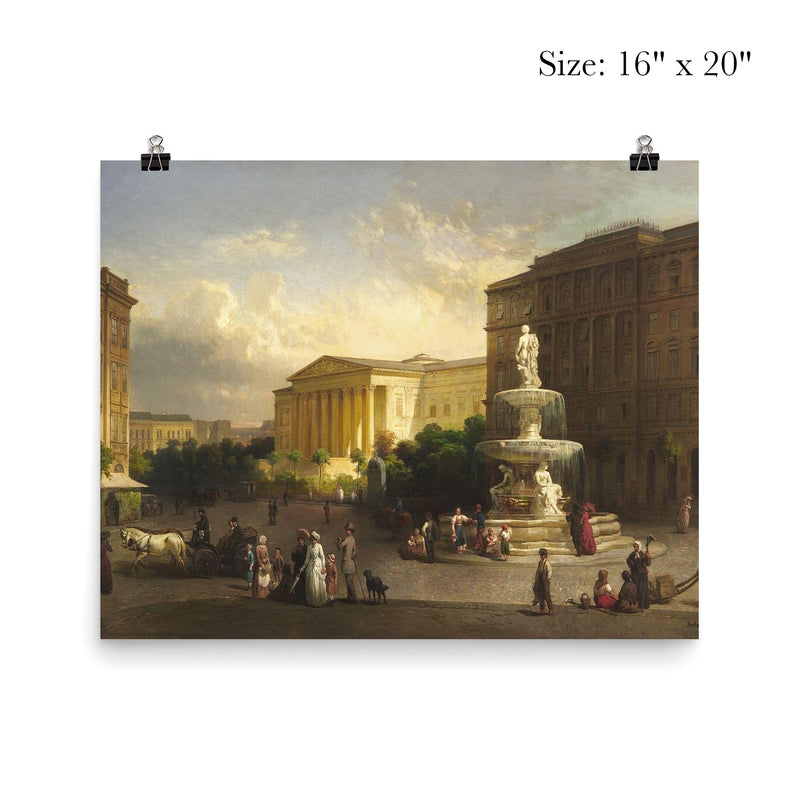 Kálvin tér, Budapest by József Molnár poster 2