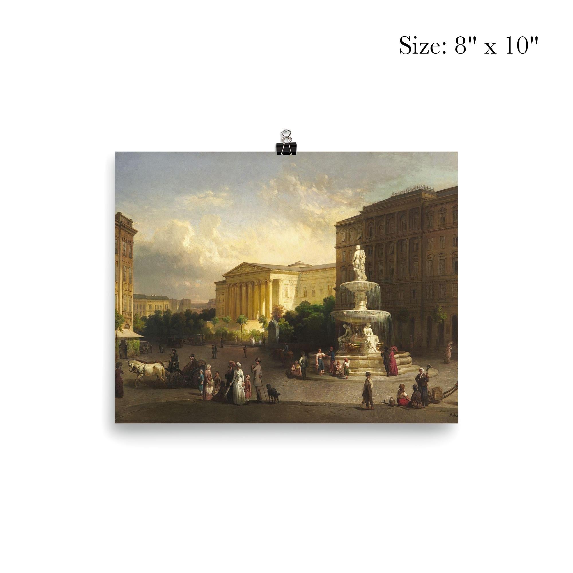 Kálvin tér, Budapest by József Molnár poster 4