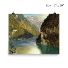 Königssee, Bavaria by Frederick Edwin Church, 1859 poster 2