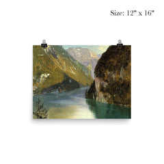 Königssee, Bavaria by Frederick Edwin Church, 1859 poster 3