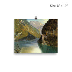 Königssee, Bavaria by Frederick Edwin Church, 1859 poster 4