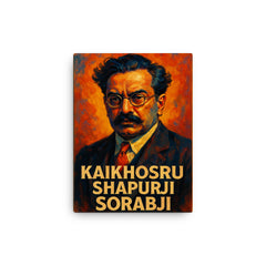 Kaikhosru Shapurji Sorabji canvas print on a plain backdrop in size 12"x16".