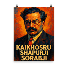 Kaikhosru Shapurji Sorabji poster on a plain backdrop in size 8"x10".