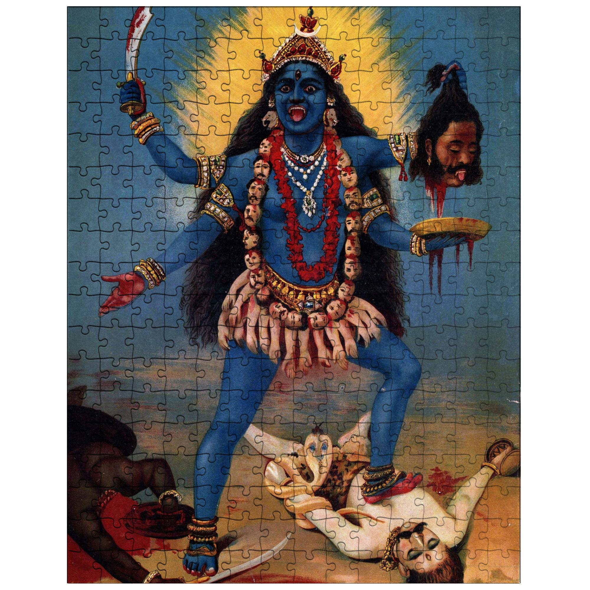 Kali by Raja Ravi Varma Jigsaw Puzzle – Iconic Indian Art Goddess Kali ...