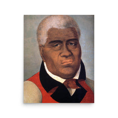 Kamehameha I poster on a plain backdrop in size 16"x20".